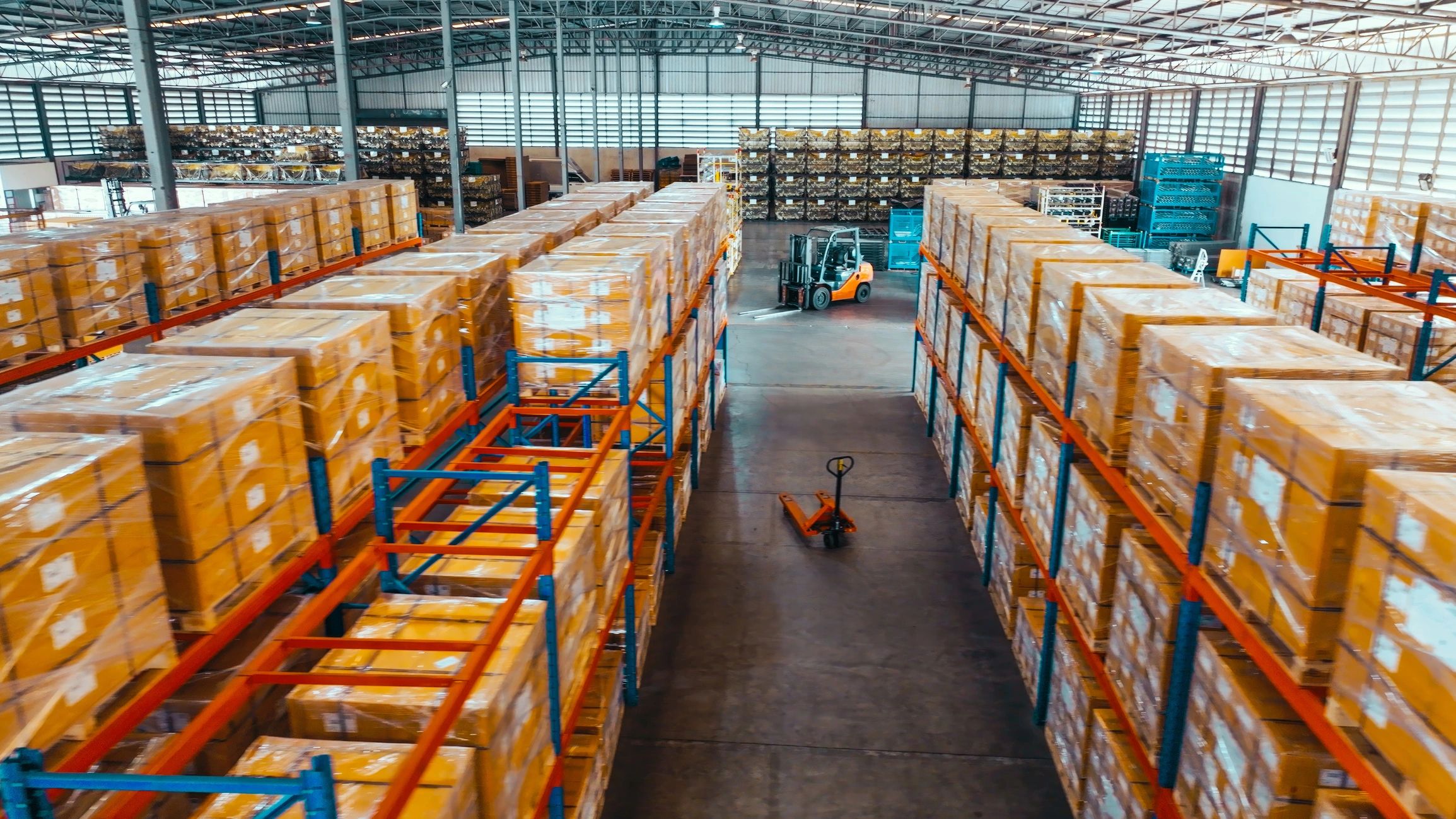 Warehouse shelving and logistics storage operations