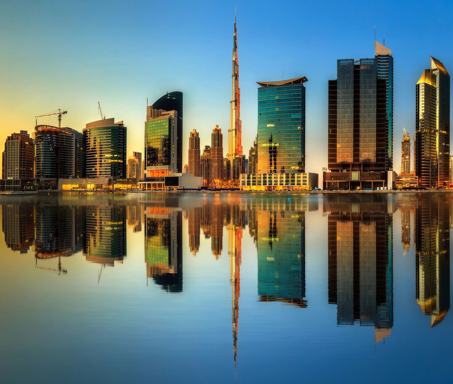 Dubai business district skyline